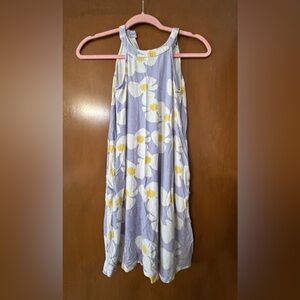 Ava Sky Kids Dress in Purple and Yellow Floral